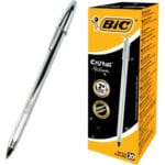 Bic Cristal Shine Ασημί 1,0mm Μαύρο - Image 2