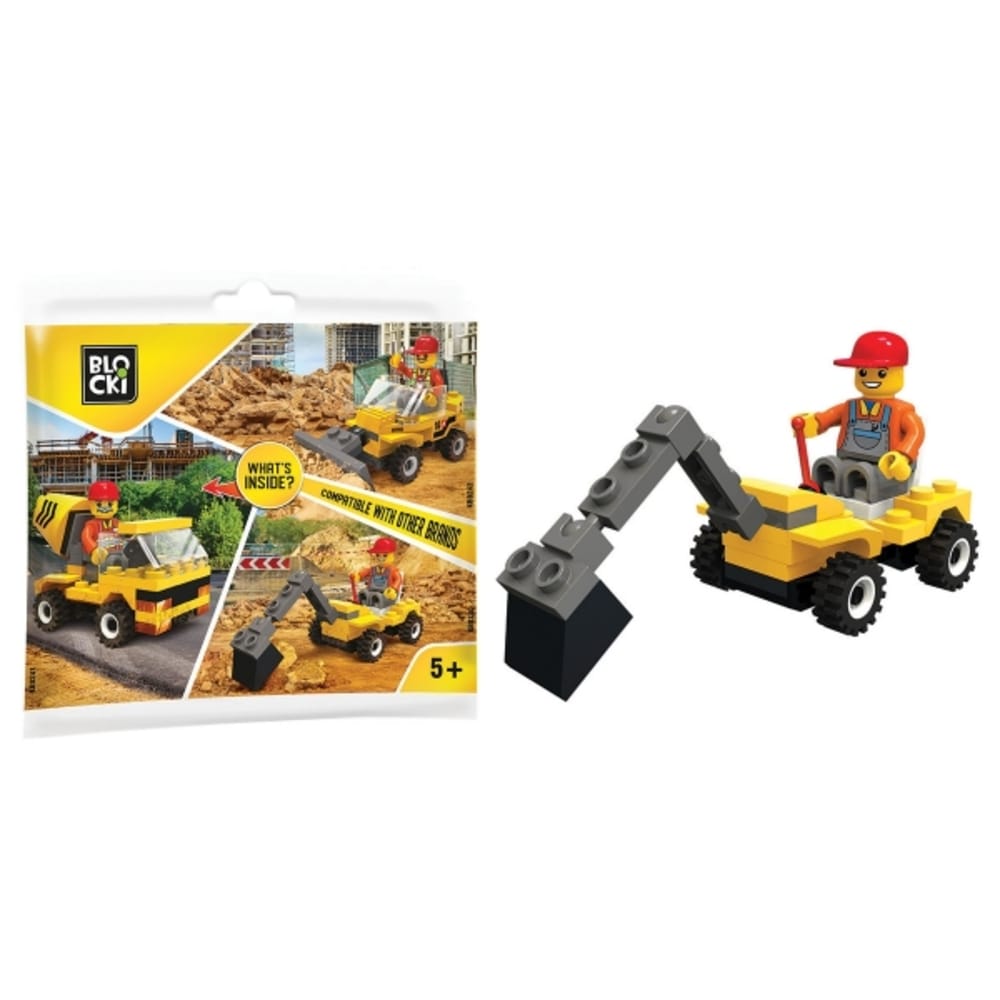 blockimycityekskafeasminiblisterkb02405778 Τουβλάκια Blocki My City - Εκσκαφέας Mini Blister (37τμχ) KB0240 - Image 1
