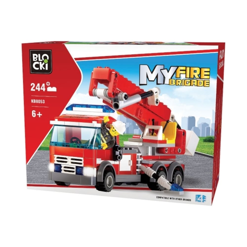 blockimyfireforthgomeskalakb080535771 Τουβλάκια Blocki My Fire - Φορτηγό με Σκάλα (244τμχ) - Image 1