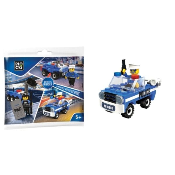 Τουβλάκια Blocki My Police Περιπολικό Mini Blister (51τμχ) KB0640