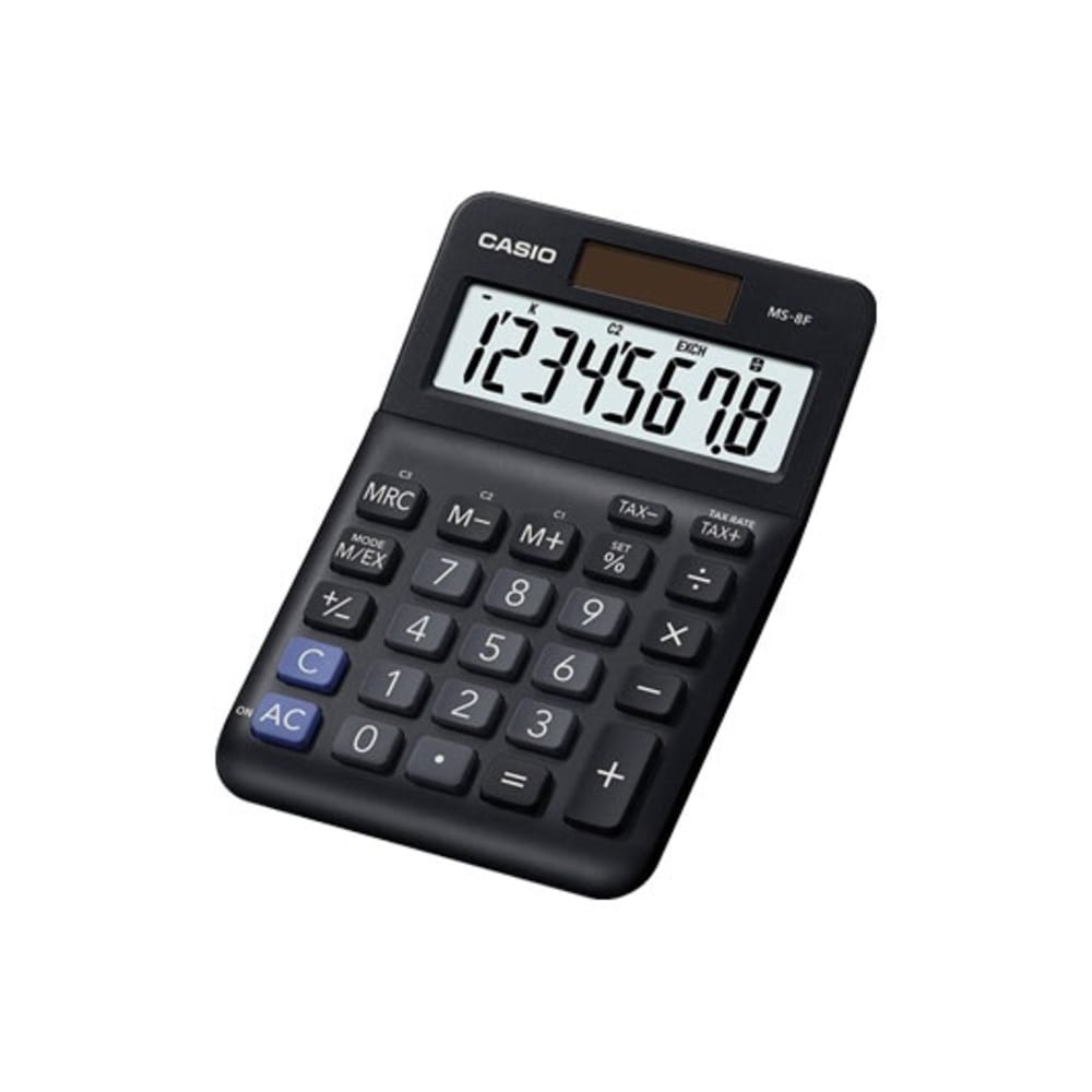 casio-arithmomhchanh-8ps-mpatariashliako-101ch147-ms-8f16761 Casio Αριθμομηχανή 8Ψ Μπαταρίας/Ηλιακό 10,1Χ14,8 MS-8F - Image 1