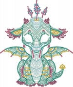 Diamond Dotz Box Ariel The Baby Dragon  22x22 - Image 3