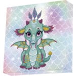 Diamond Dotz Box Ariel The Baby Dragon  22x22 - Image 2