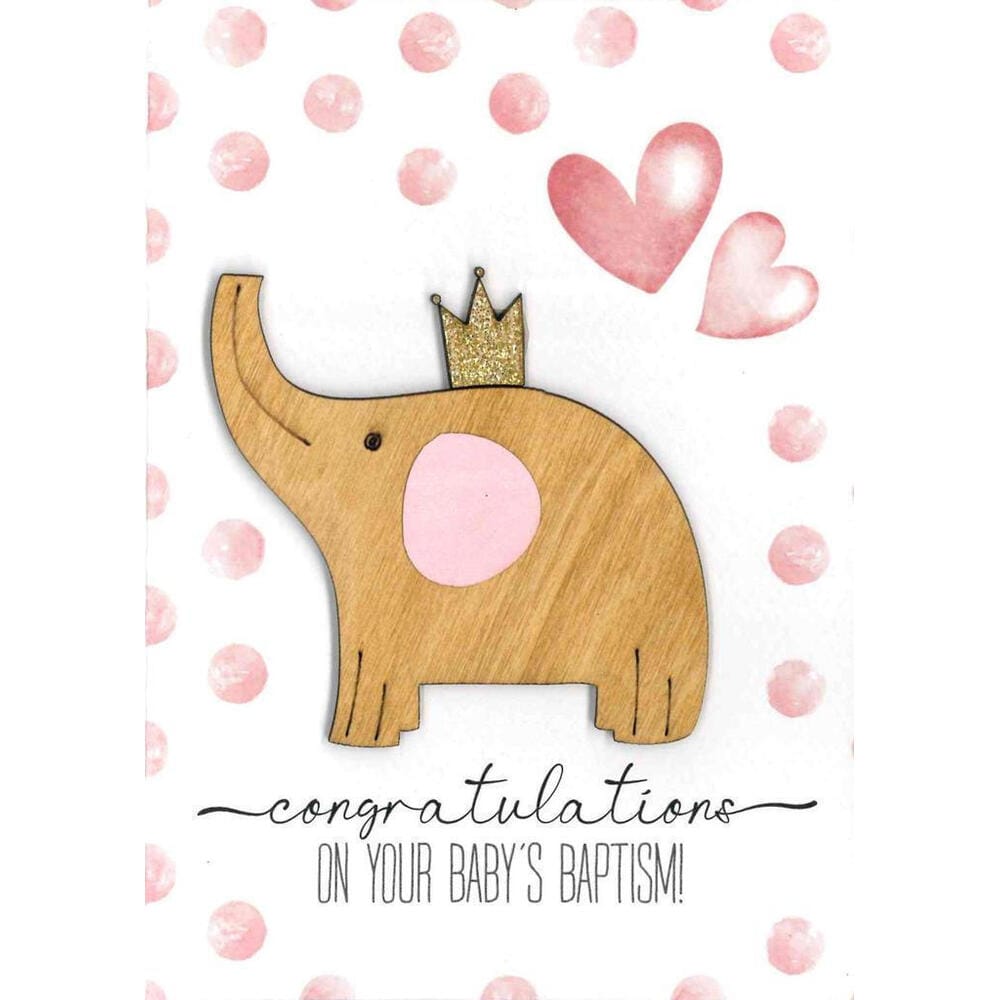 eychethria-karta-congratulations-on-your-babys-baptism-koritsi21481 Ευχετήρια Κάρτα Congratulations on your Baby's Baptism Κορίτσι - Image 1