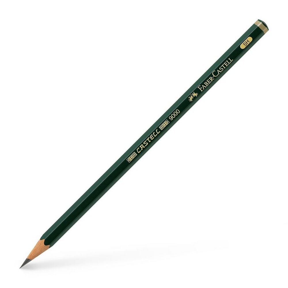 fc12tempenccastell90005h11803 Μολύβι Faber Castell 9000 σε σκληρότητα 5H - Image 1