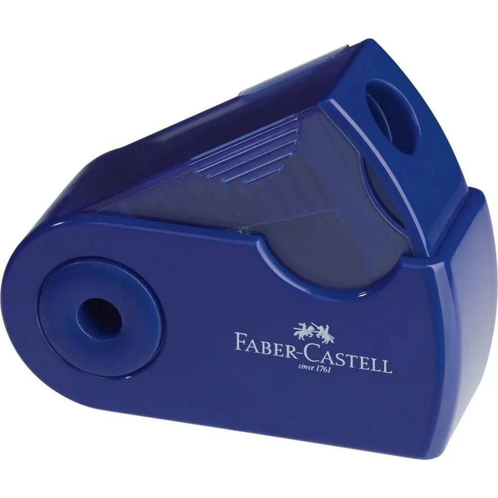 fcrrsharpsleeveminirb12270 Faber-Castell Mini Sleeve Ξύστρα Βαρελάκι Μπλε - Image 1