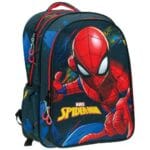 Gim Τσάντα Δημοτικού Οβάλ Spiderman Blue Net