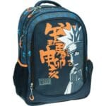 Gim Τσάντα Δημοτικού Πλάτης Οβάλ Naruto Letters (369-01031)