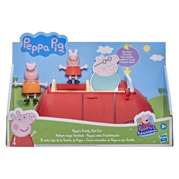 Hasbro Παιχνίδι Μινιατούρα Peppa Pig Family Red Car για 3+ Ετών