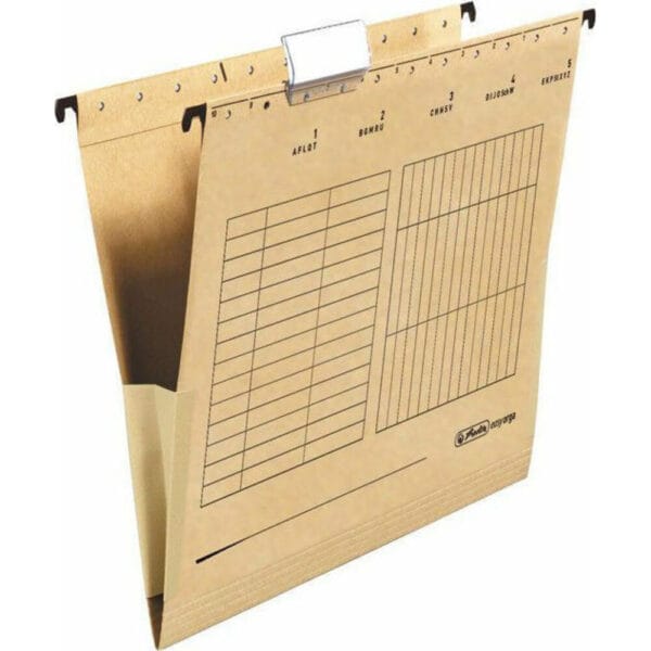 Herlitz Φάκελος Κρεμαστός για Χαρτί A4 Καφέ