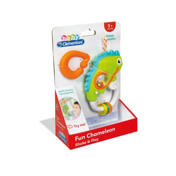 Baby Clementoni Βρεφική Ηλεκτρονική Κουδουνίστρα Χαμαιλέοντας (17332)