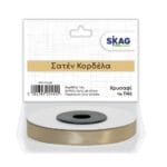 Σατεν Κορδέλα  1cm 2ης όψης Χρυσαφί 1146