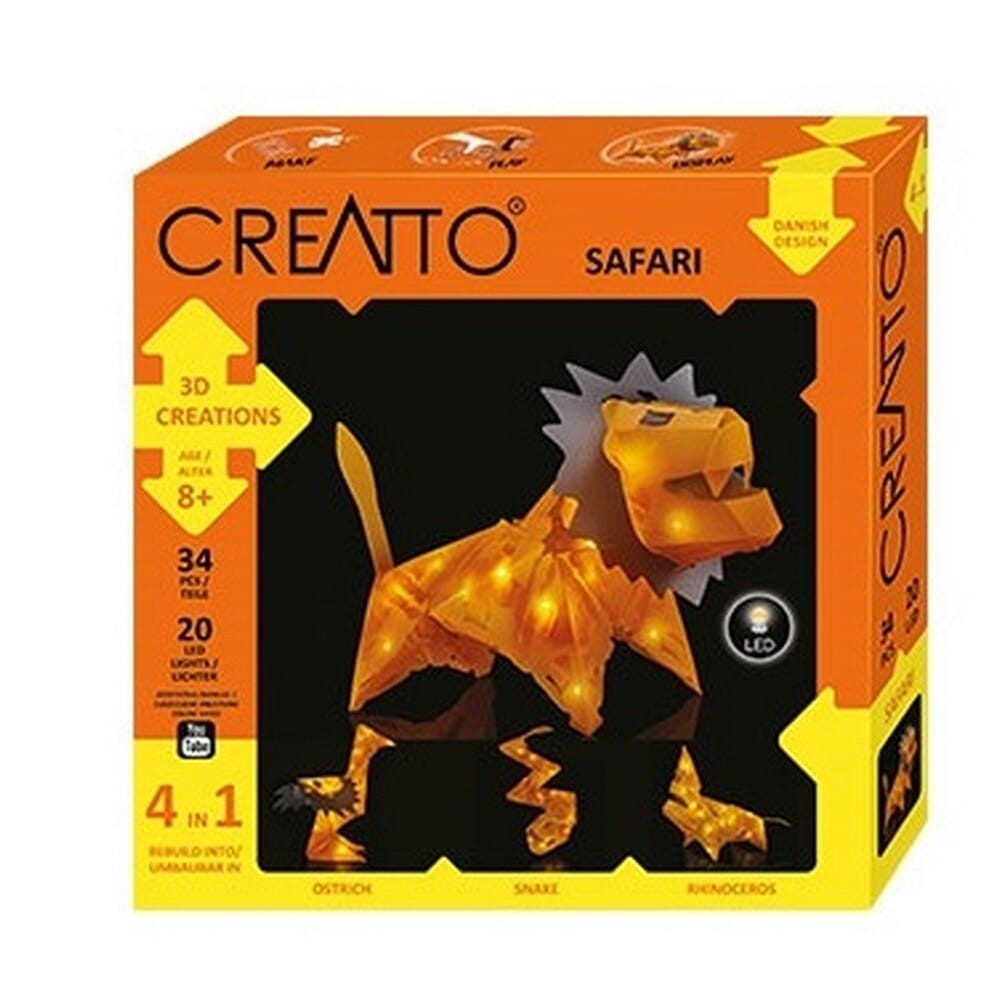 kosmos3dkataskeyhmeled4se1liontaricreatto347910352 Kosmos 3D Κατασκευή Με Led 4 Σε 1 Λιοντάρι Creatto - Image 1