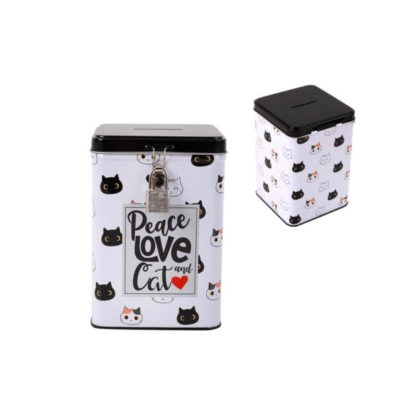 Κουμπαράς Total Gift XL 2031 Cats με κλειδί