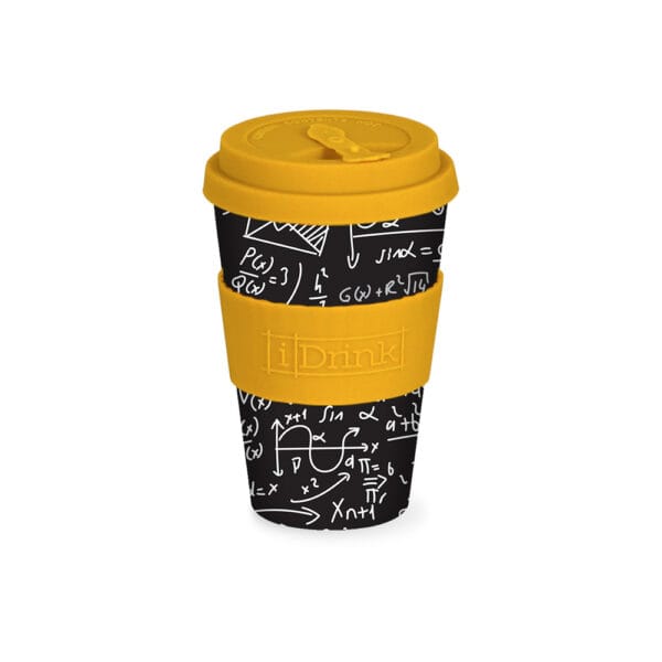 iDrink Κούπα Με Καπάκι Μπαμπού IDO114 435ml "Math"