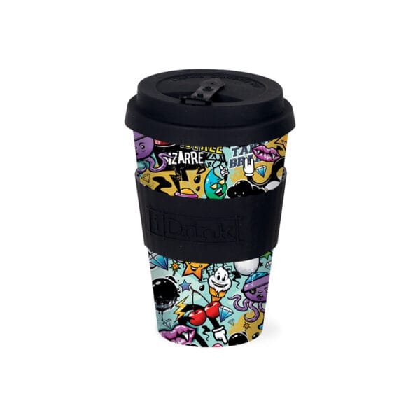iDrink Κούπα Με Καπάκι Μπαμπού IDO115 435ml "Urban"