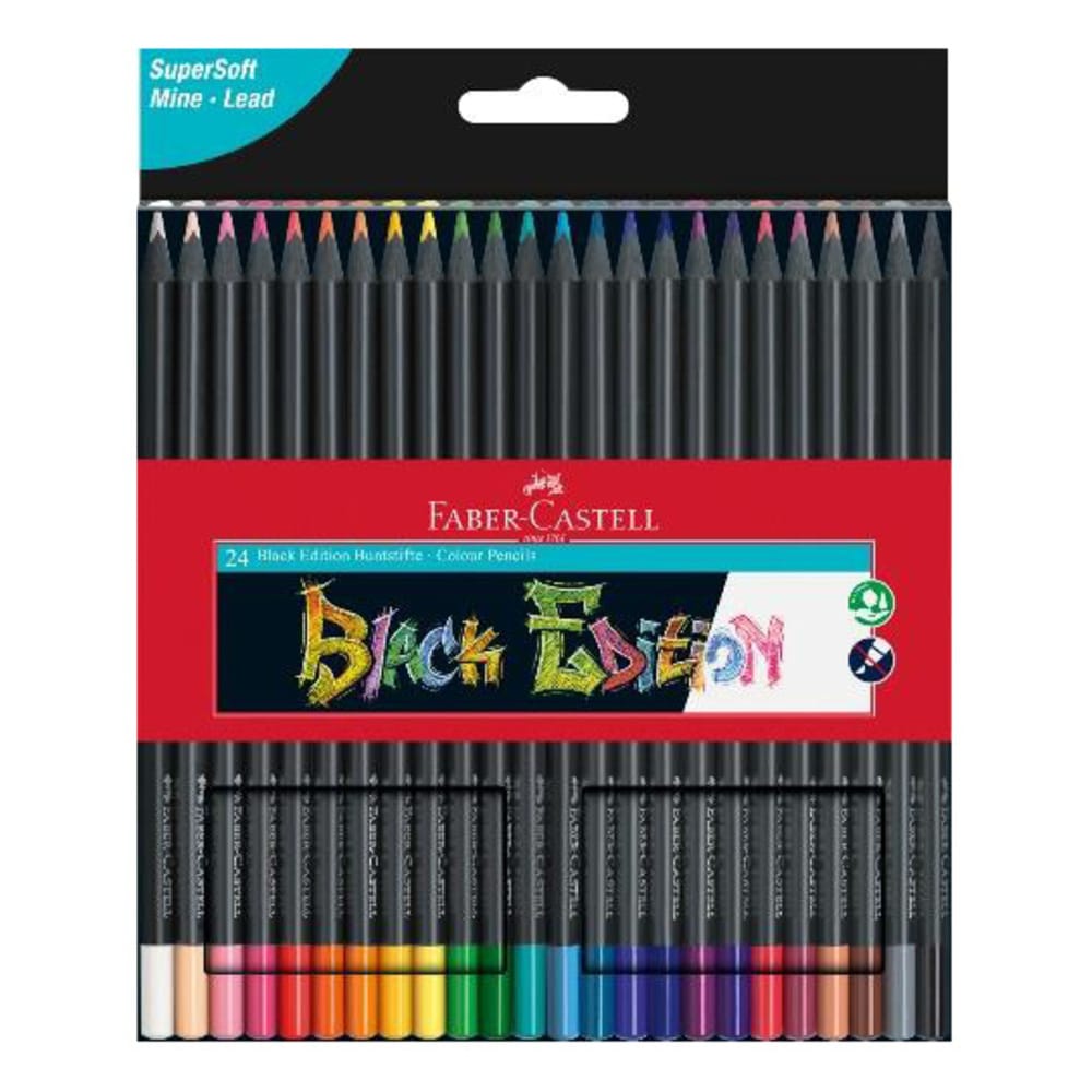 PowerPoint Presentation Ξυλομπογιές Black Edition 24χρωμ. Faber Castell 116412 - Image 1