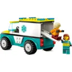 Lego City Emergency Ambulance And Snowboarder - Image 9