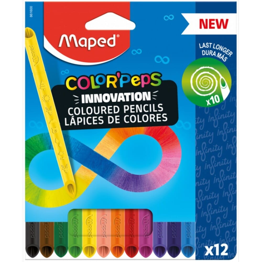 maped-ksylompogies-color-peps-infinity-12-chromata14728 Maped Ξυλομπογιές Color peps Infinity 12 Χρώματα - Image 1