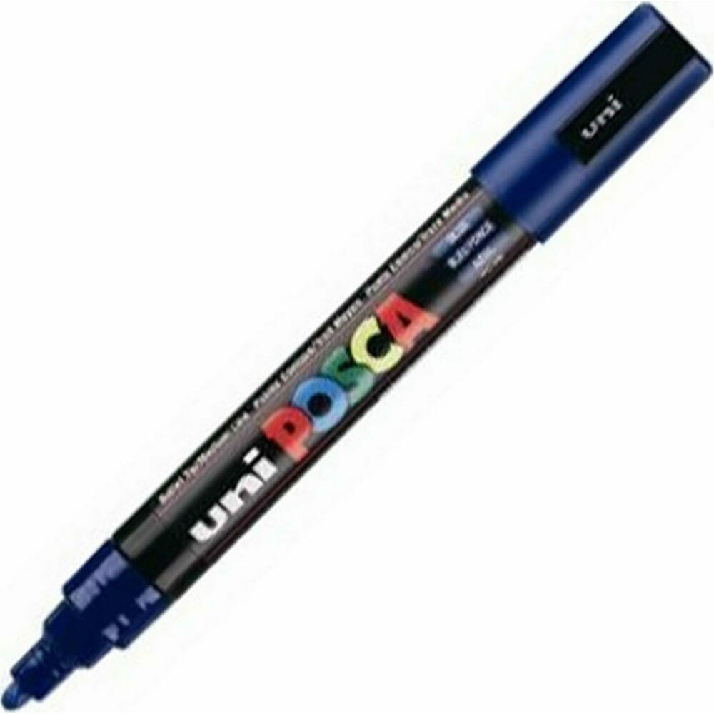 markadorosuniposcapc5mmediumblue16607 Posca Μαρκαδόρος PC-5M Medium Μπλε - Image 1