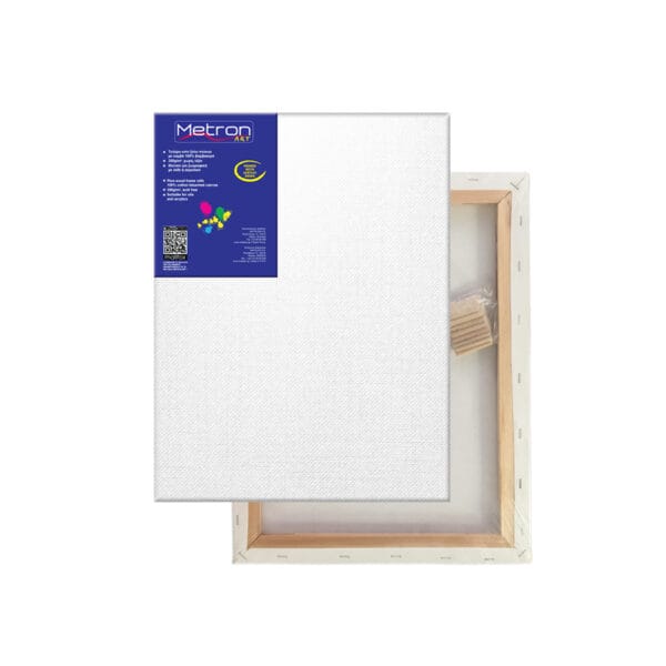 Metron Art Τελάρο Μουσαμάς Βαμβακερό Απλό 40x40cm