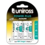 Uniross Power Plus Aλκαλική LR14 C 1,5V 2 τμχ