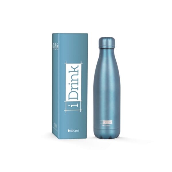 I-Total iDrink Metallics Matte Green Μπουκάλι Θερμός 0.50lt