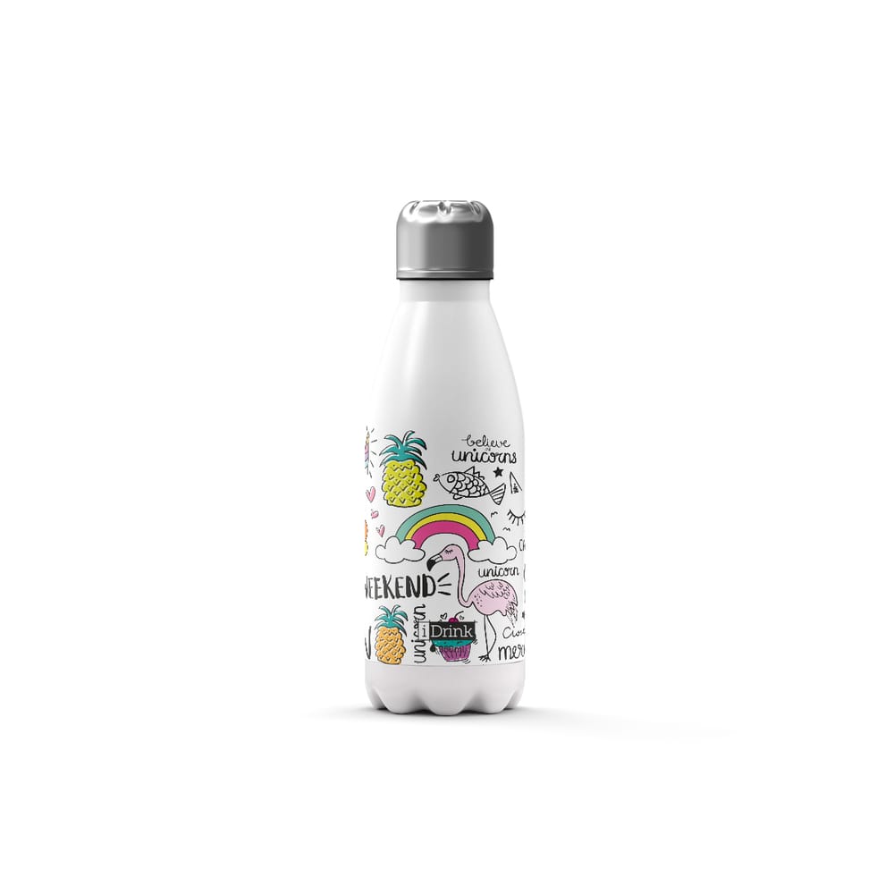 pagouriidrinkid0309thermbottle350mlunicorn6304 Παγούρι iDrink ID0309 Therm Bottle 350 ml Unicorn - Image 1