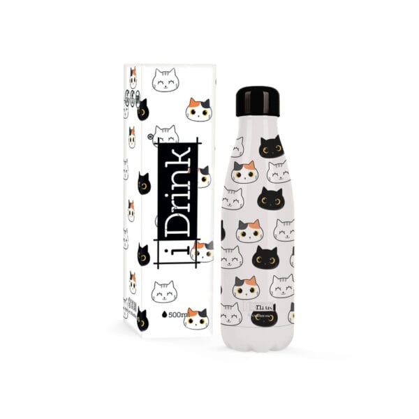 i DRINK Παγούρι ID0093 Therm Bottle 500ml Cats