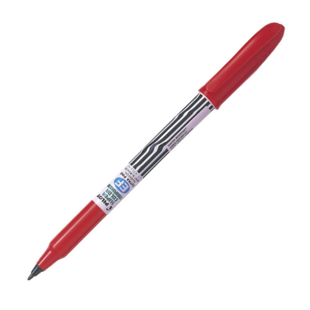 pilotmarkaneksextrafinekokkinos24565 Pilot Extra Fine Ανεξίτηλος Μαρκαδόρος 1mm Κόκκινος - Image 1
