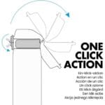 Πλαστικό Παγούρι Slim Κουτάβι σε Μωβ χρώμα ION8 - Image 6