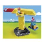 Playmobil Σειρά 1 2 3 Γερανός Κατασκευών - Image 2