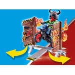 Playmobil Stunt Show - Μηχανή Motocross με Φλεγόμενο Τοίχο - Image 3