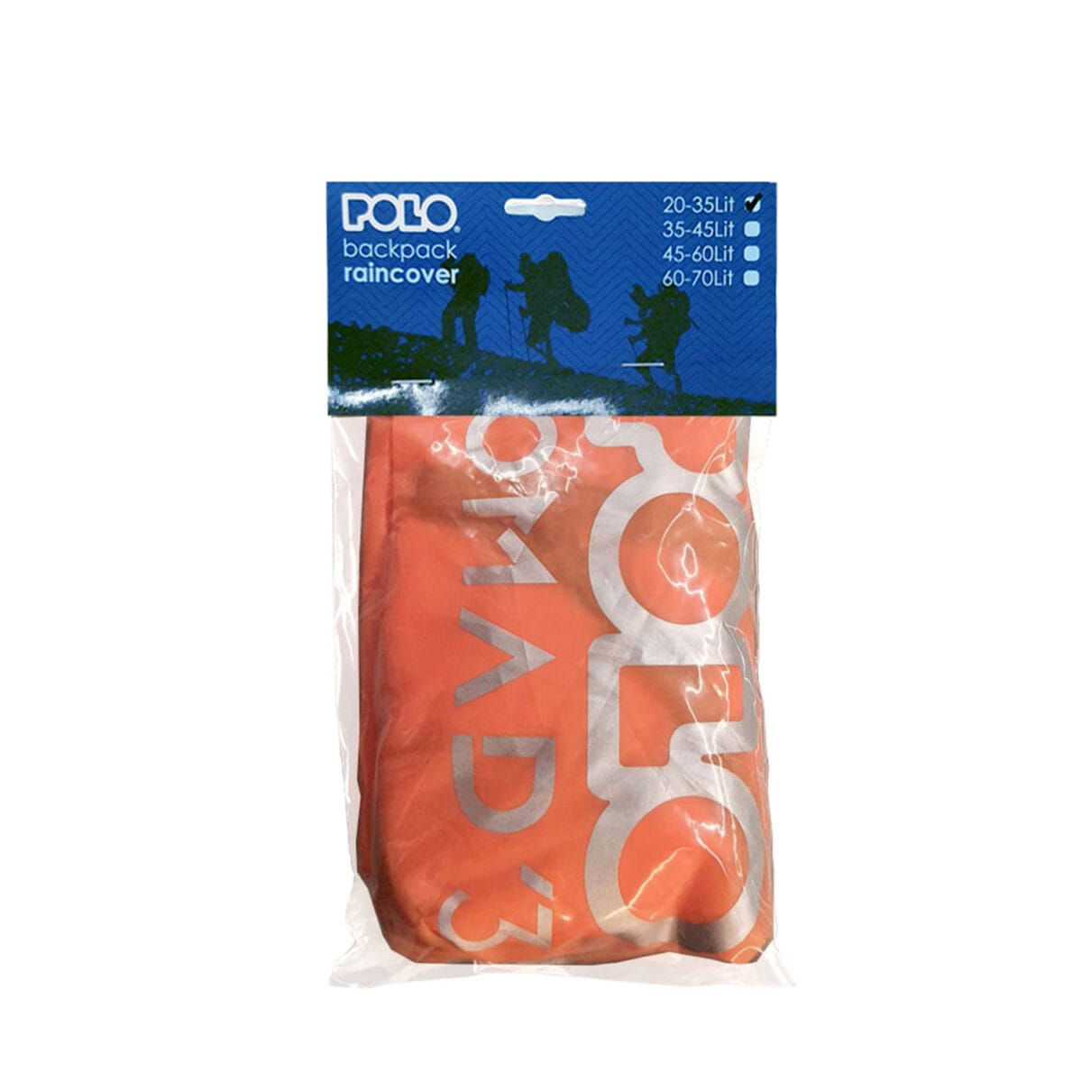 Polo Κάλυμμα για Σακίδιο Camping 20-35lt Αδιάβροχο Πορτοκαλί - Image 2