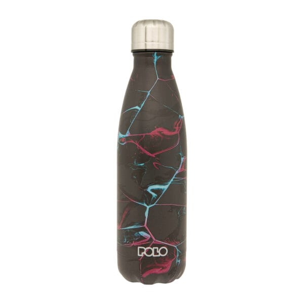 Polo Θερμός Stainless Steel 0,50L Μαύρο - Φούξια (2024)