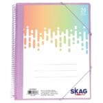 Skag Σούπλ Σπιράλ Α4  20 Θήκες με Λάστιχο Παστέλ (Διάφορα Χρώματα) - Image 3
