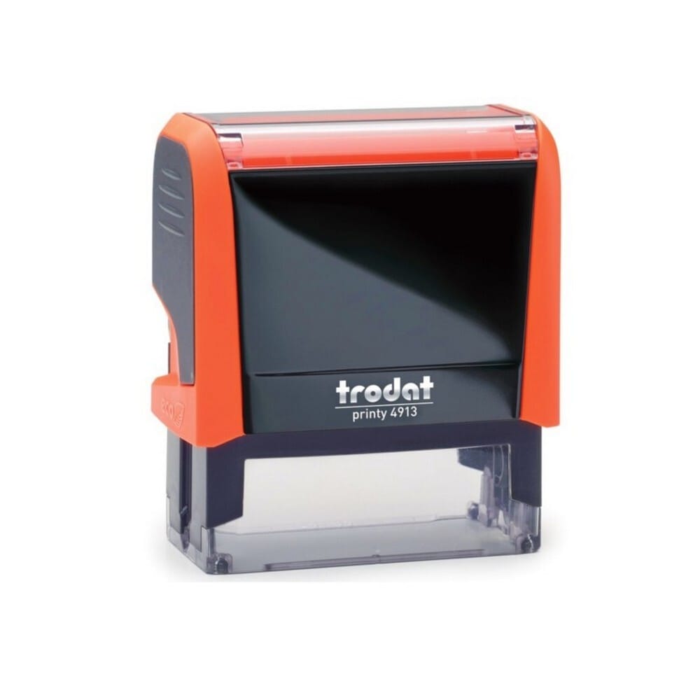 sfragidatrodatprinty4913neonportoklaiaytomelanomenh6262 Trodat Σφραγίδα Printy 4913 Αυτομελανώμενη Νέον Πορτοκαλί - Image 1