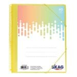 Skag Σούπλ Σπιράλ Α4  30 Θήκες με Λάστιχο Παστέλ (Διάφορα Χρώματα) - Image 2