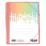 Skag Σούπλ Σπιράλ Α4  30 Θήκες με Λάστιχο Παστέλ (Διάφορα Χρώματα) - Image 4
