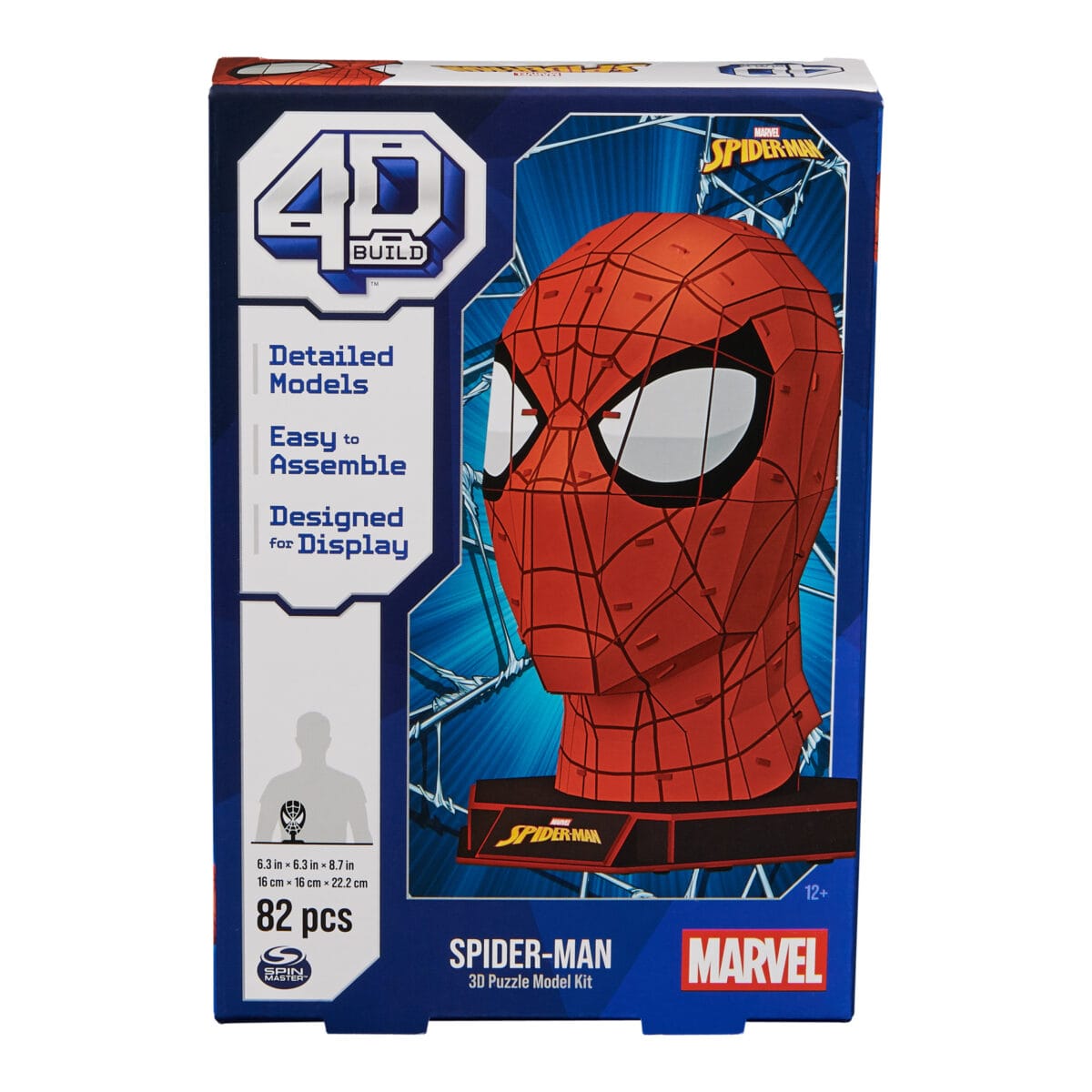 Spin Master Marvel: 4D Build - Spider-Man 3D Cardstock Puzzle Model Kit (6069842) - Image 2
