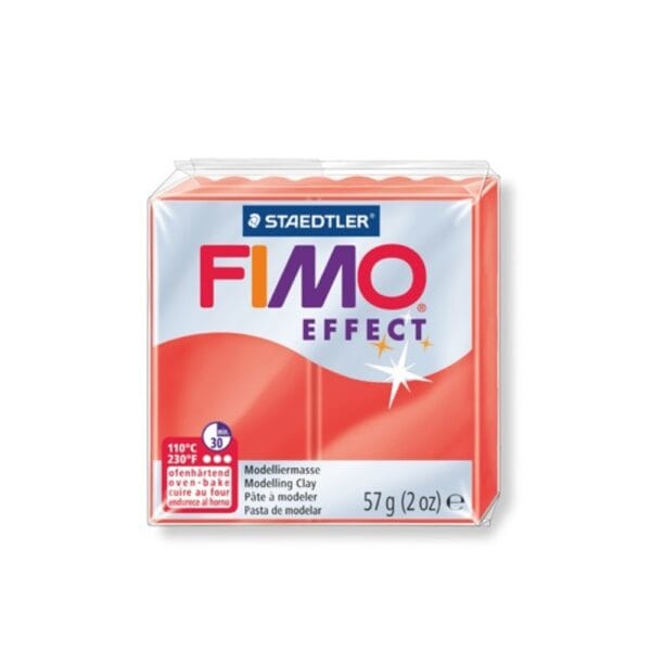 STAEDTLER Πηλός 57γρ. Fimo Effect Red Translucent