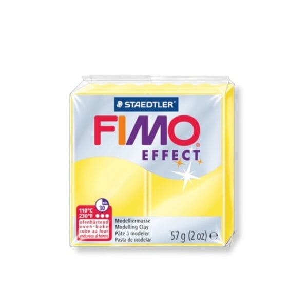 STAEDTLER Πηλός 57γρ. Fimo Effect Yellow Translucent