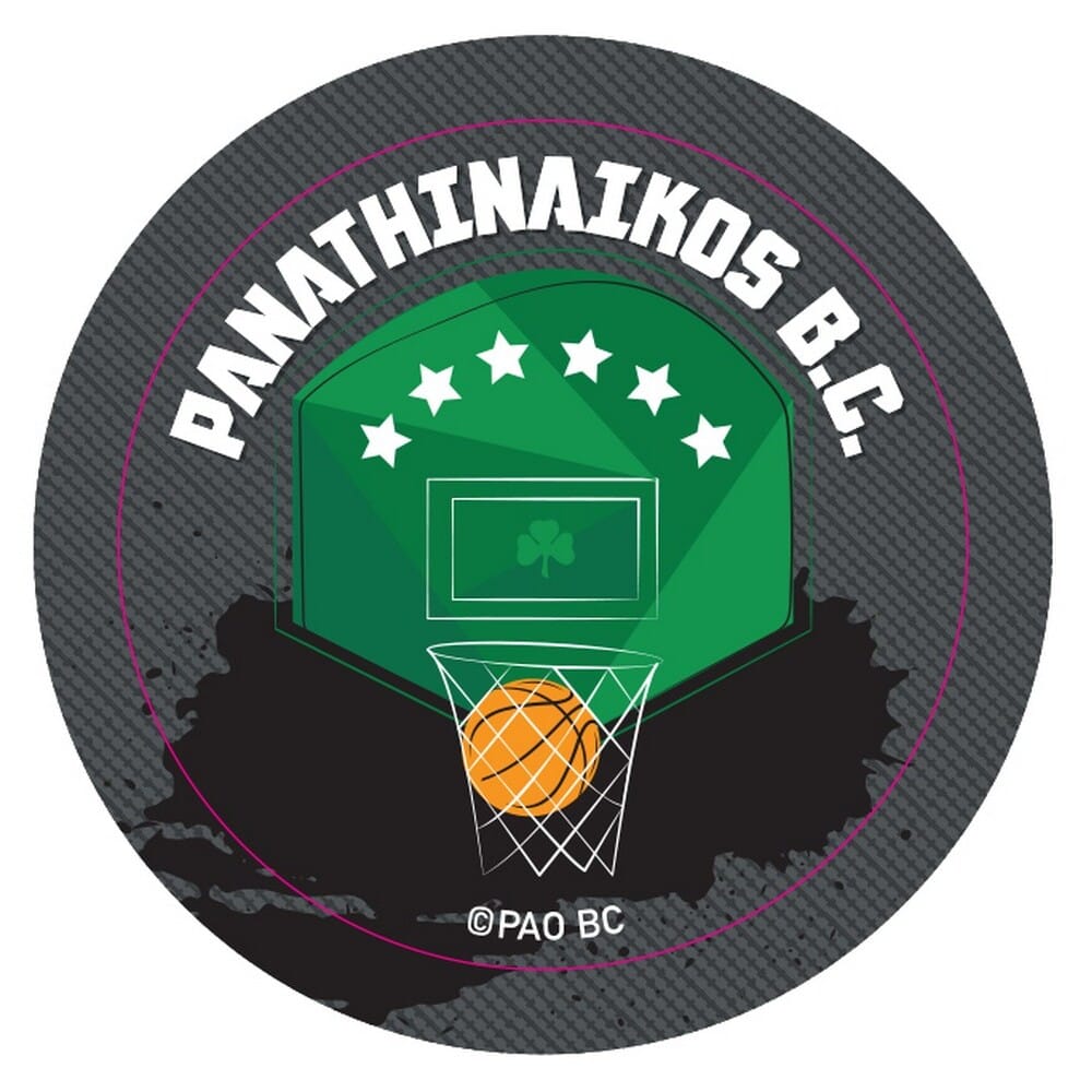 PAOBC_magnets Στρογγυλός Μαγνήτης - ΠΑΟ Μπάσκετ 2 - Image 1