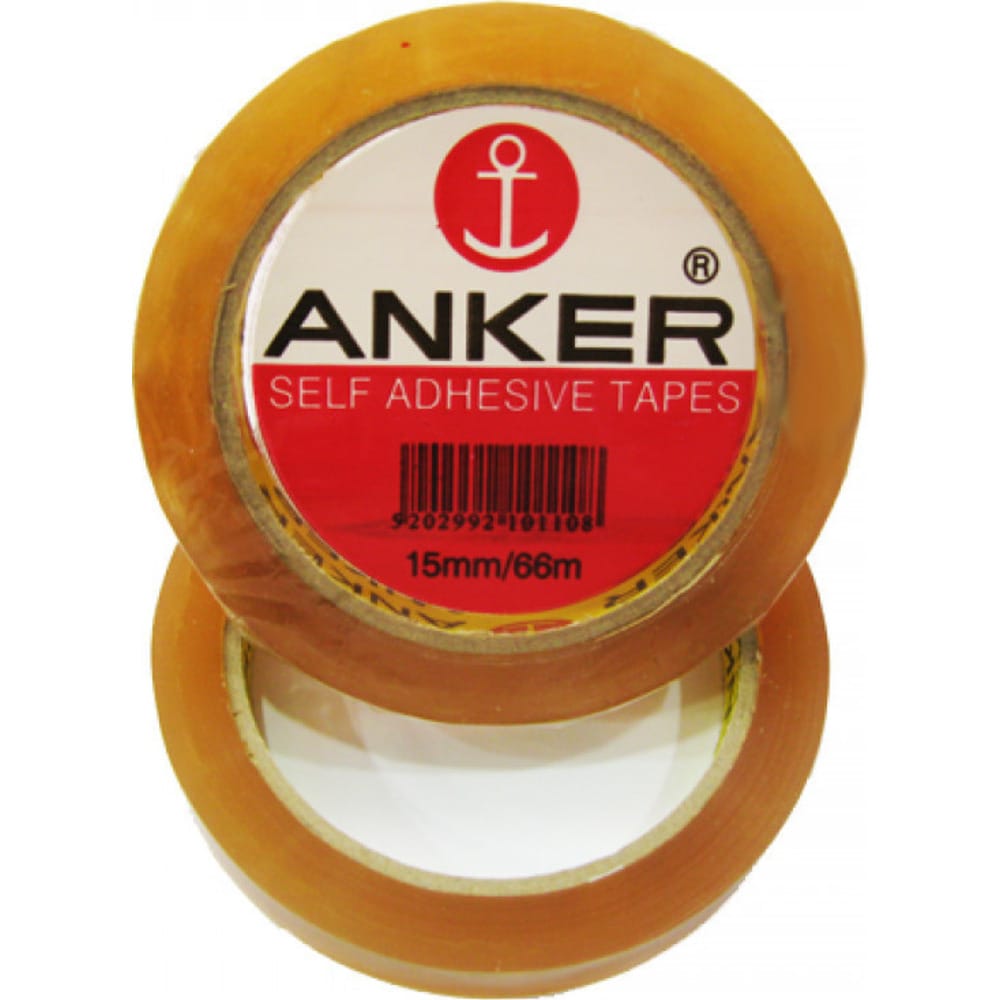 tainiaanker15x666590 Anker Κολλητική ταινία 15mmX66mm Διάφανη - Image 1