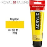Royal Talens Amsterdam All Acrylics Standard 120ml Azo Yellow Light 268 - Image 2