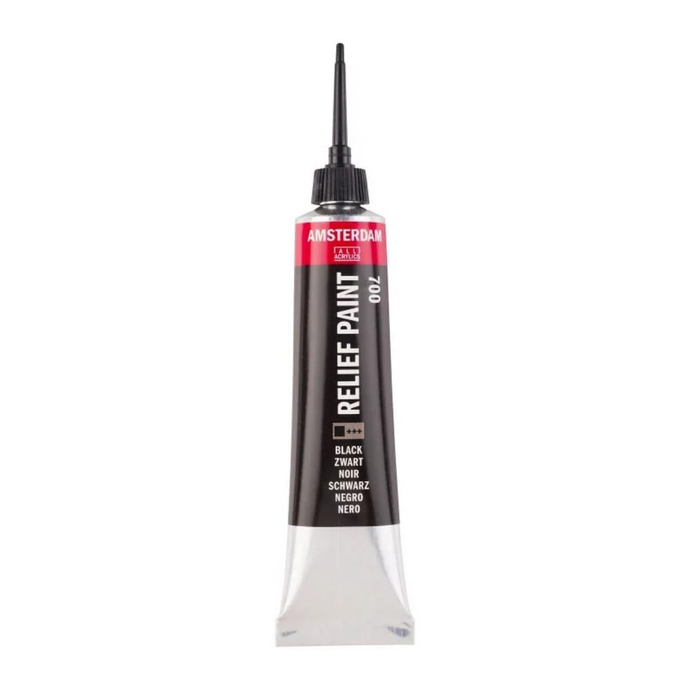 talensperigrammagyaliou20mlamsdecoreliefblack5068 Talens Περίγραμμα Γυαλιού 20ml AMS DECO RELIEF BLACK - Image 1