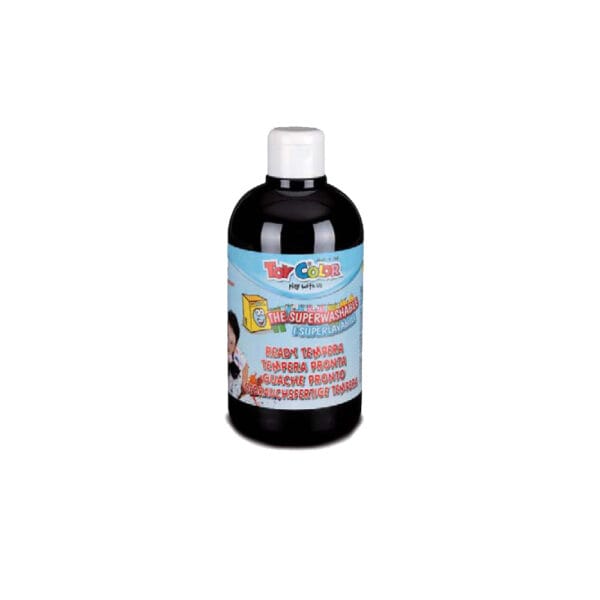 Toy Color Τέμπερα Superwashable 500ml Primary Μαύρη