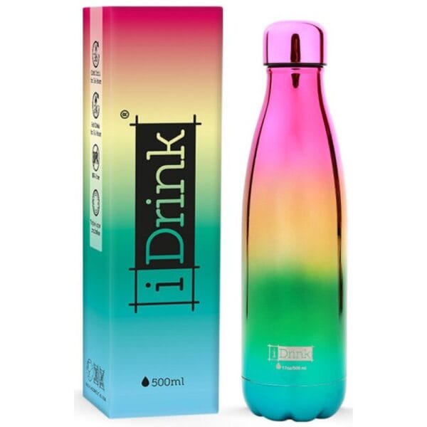 Total Gift Παγούρι Αλουμινίου Rainbow  500ml