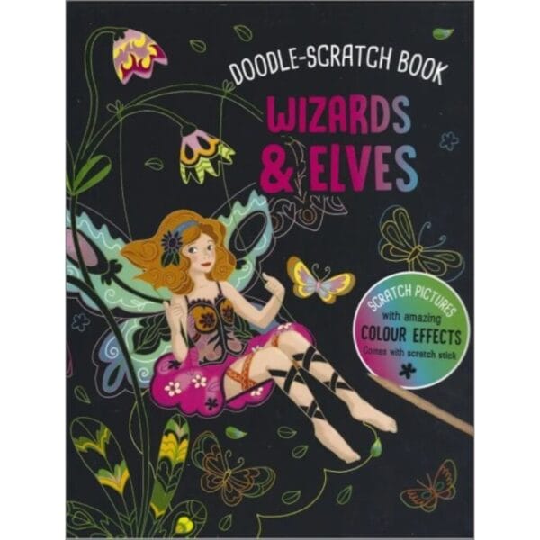 Wizards And Elves Doodle - scratch book