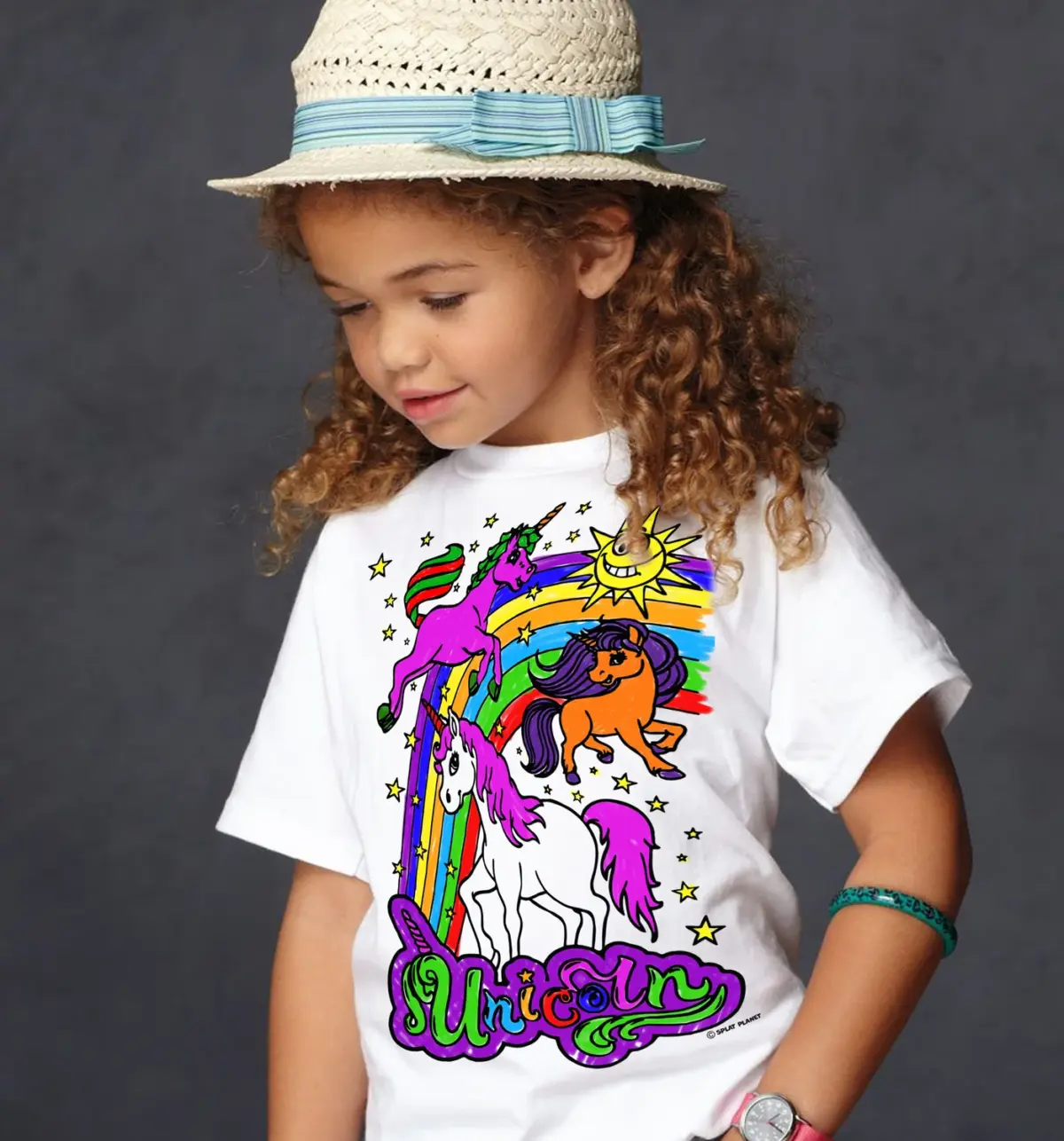 Splat Planet Ζωγραφική Unicorns T-Shirt 5-6 Χρονών - Image 5